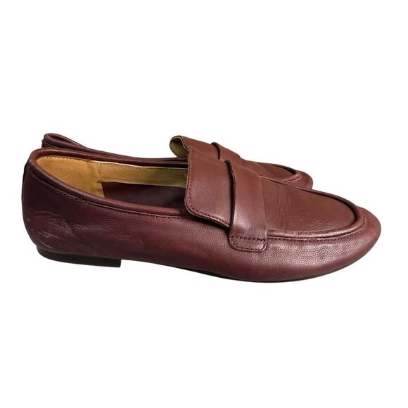 Madewell The Lacey Loafer Cabernet Leather Flats Size 7.5 Slip On Shoes - Picture 6 of 11
